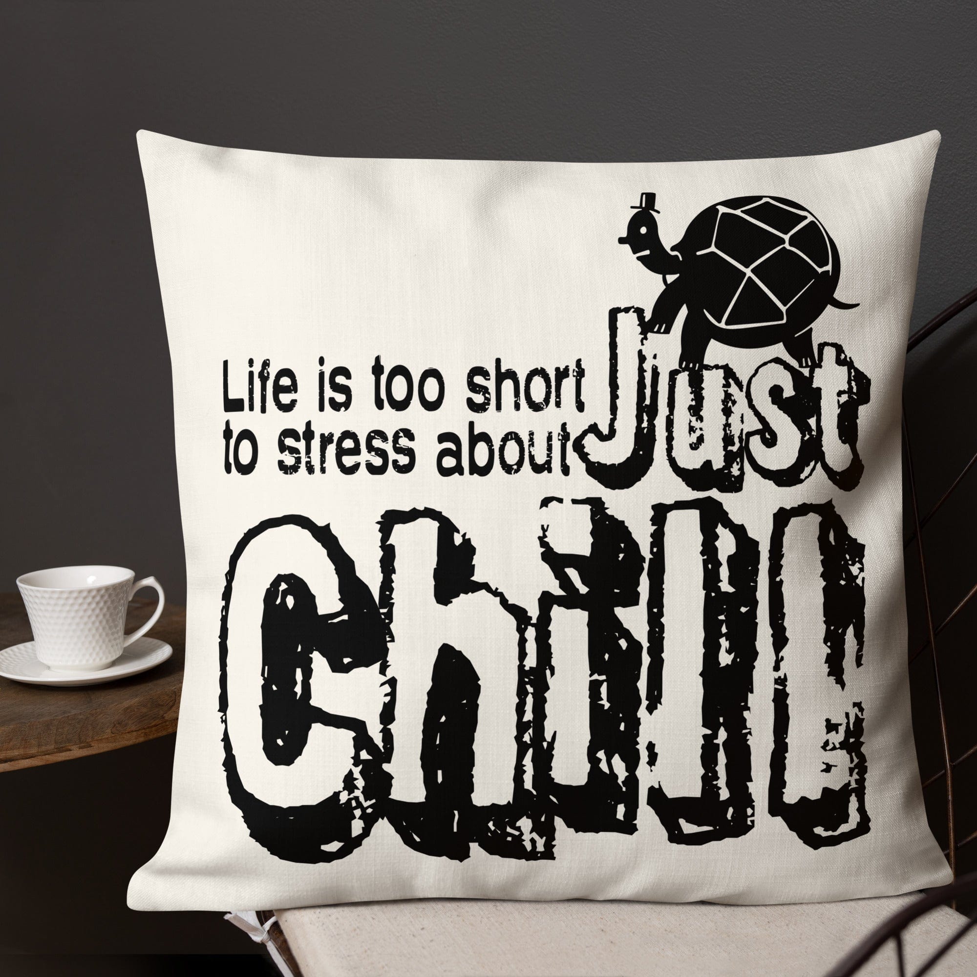 Shop Just Chill Inspirational QuoteDecorative Accent Throw Pillow Cushion, Throw Pillows, USA Boutique