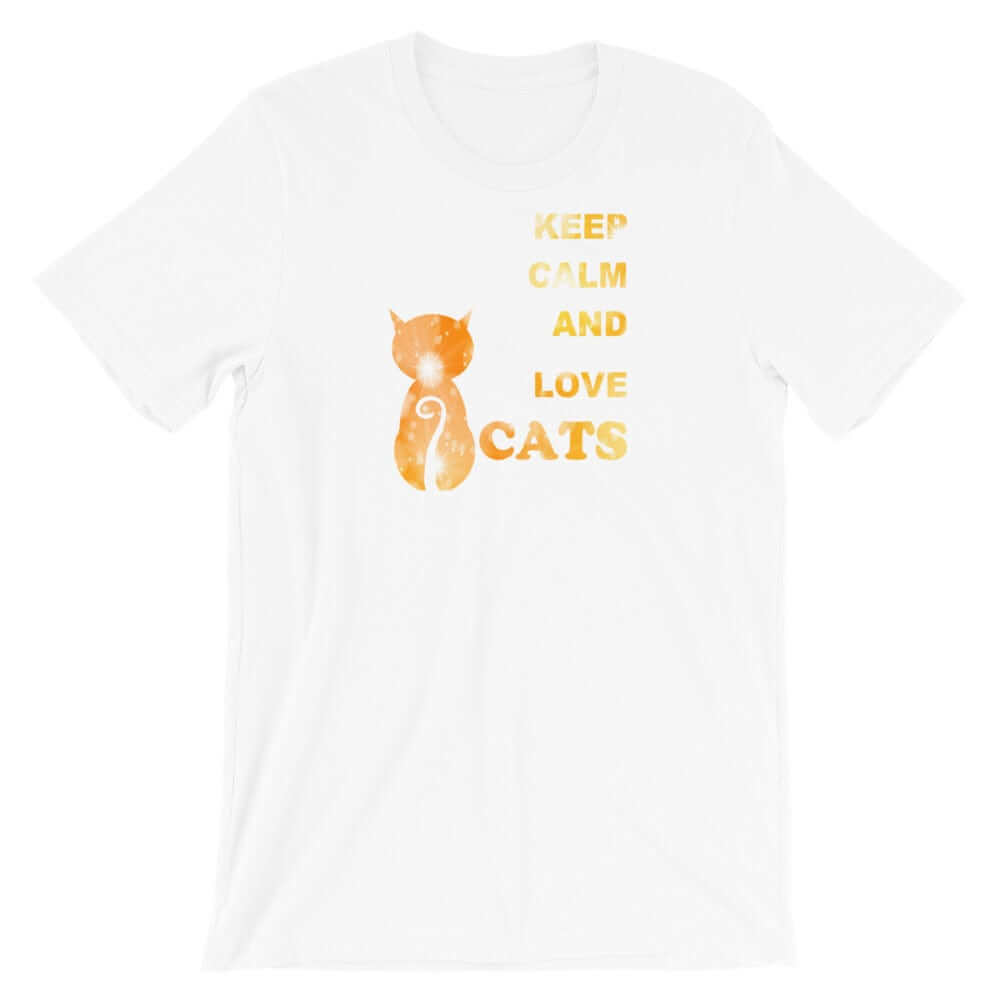 Keep Calm and Love Cats Unisex T-Shirt | Cat Lover Graphic Tee, Tees, $ 30.44, A Moment Of Now™