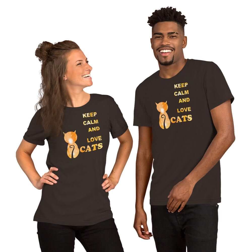 Keep Calm and Love Cats Unisex T-Shirt | Cat Lover Graphic Tee, Tees, $ 31.04, A Moment Of Now™