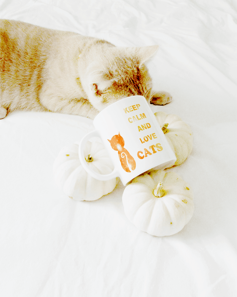 Keep Calm and Love Cats Coffee Mug | Cat Lover Statement Drinkware, Mugs, $ 24.50, A Moment Of Now™
