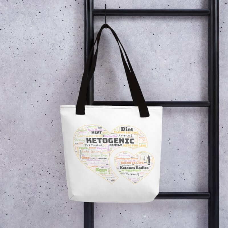 Keto Ketogenic Diet Heart Shape Word Cloud Art Tote bag, Bags, $ 31.95, A Moment Of Now™