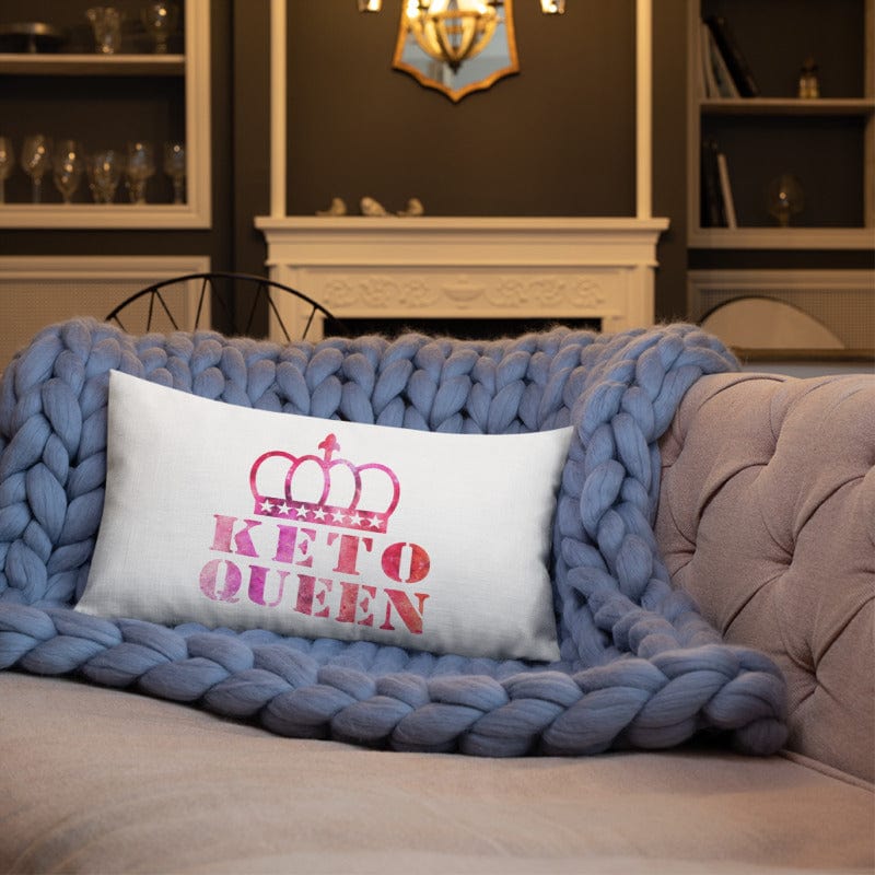 Shop Keto queen Ketogenic Diet Lumbar Throw Pillow Cushion, Pillows, USA Boutique