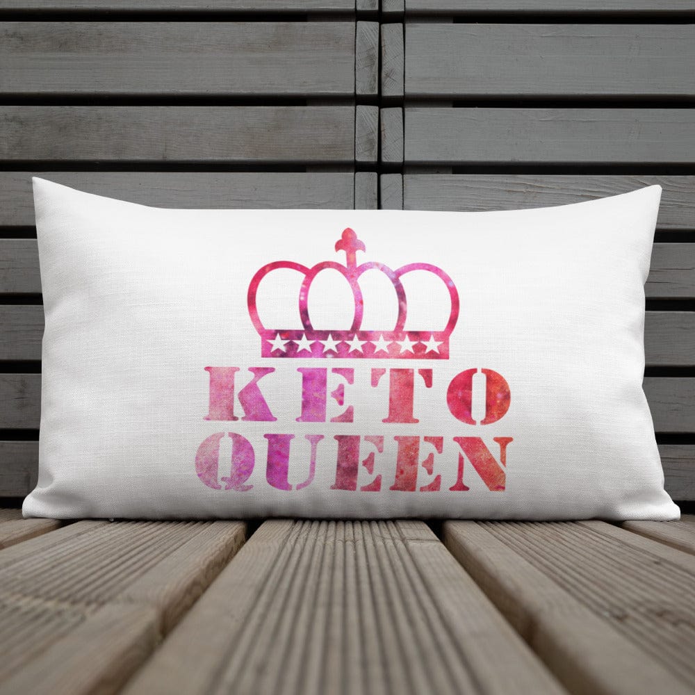 Shop Keto queen Ketogenic Diet Lumbar Throw Pillow Cushion, Pillows, USA Boutique