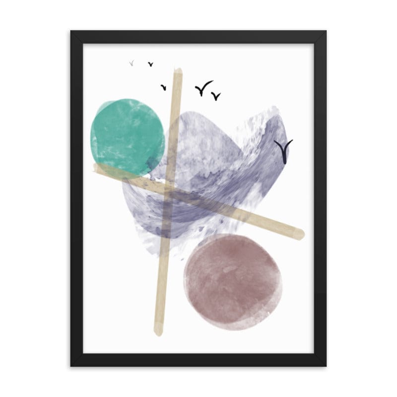 Shop Kyler Abstract Shapes Geometric Illustration Wall Decor Matte Poster, Poster, USA Boutique