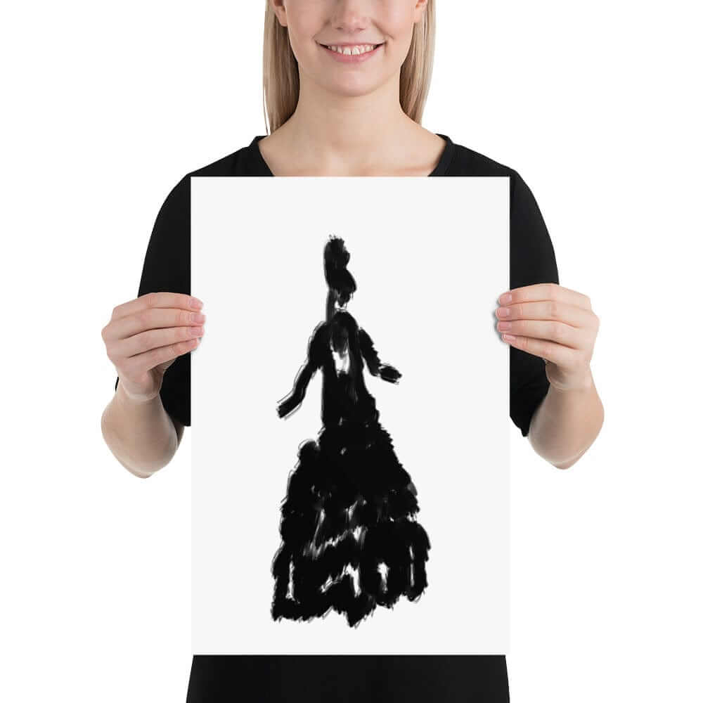 Lady Charlotte Minimalist Abstract Digital Wall Art Decor Matte Poster, Poster, $ 29.00, A Moment Of Now™