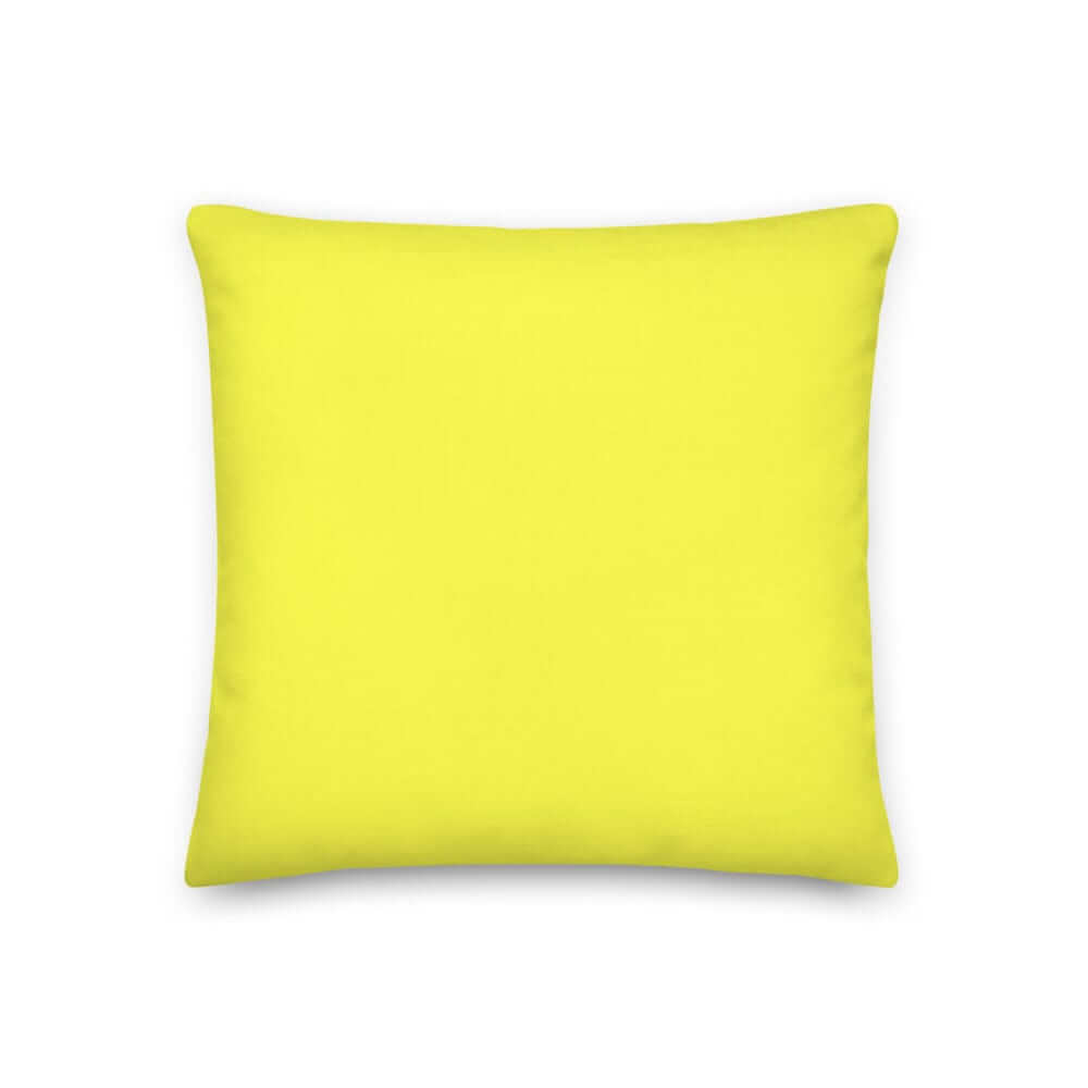 Lemon Yellow Decorative Throw Pillow | Bright Citrus Cheerful Decor, Throw Pillows, $ 61.50, A Moment Of Now™