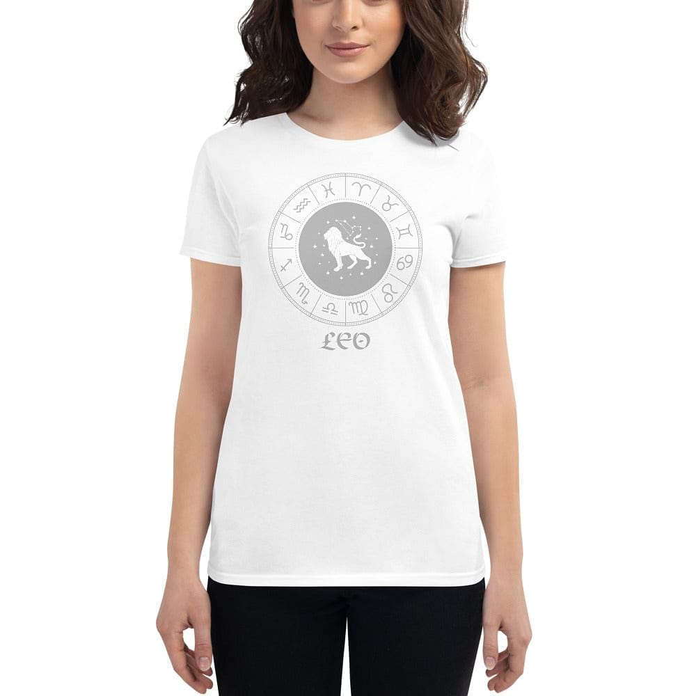 Shop Leo Zodiac Sign Birthday Women's Short Sleeve T-shirt, Clothing T-shirts, USA Boutique