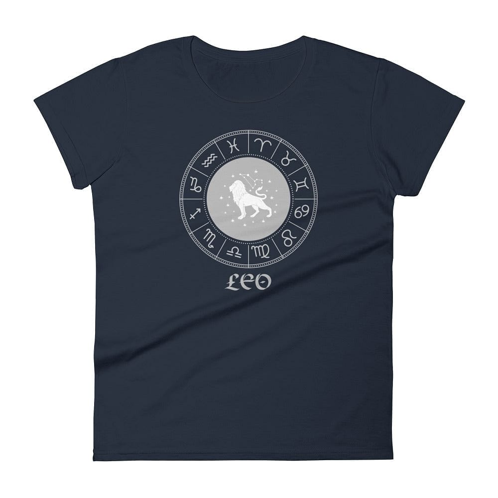 Shop Leo Zodiac Sign Birthday Women's Short Sleeve T-shirt, Clothing T-shirts, USA Boutique