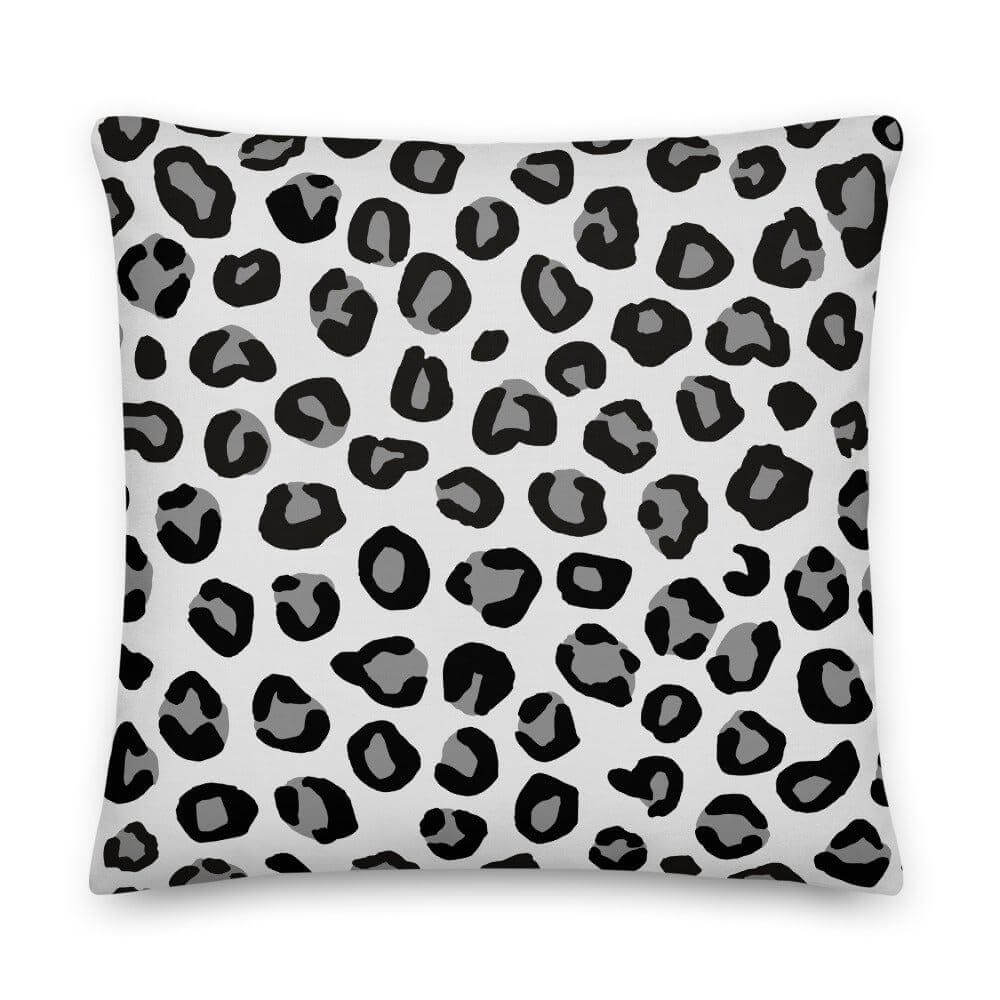 Leopard Patterned Grey Decorative Throw Pillow, Pillows, $ 71.50, A Moment Of Now™