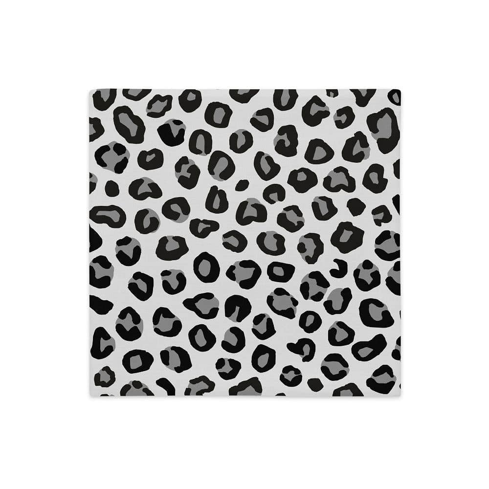 Leopard Patterned Grey Lumbar Pillow Case, A Moment Of Now, $ 58.00