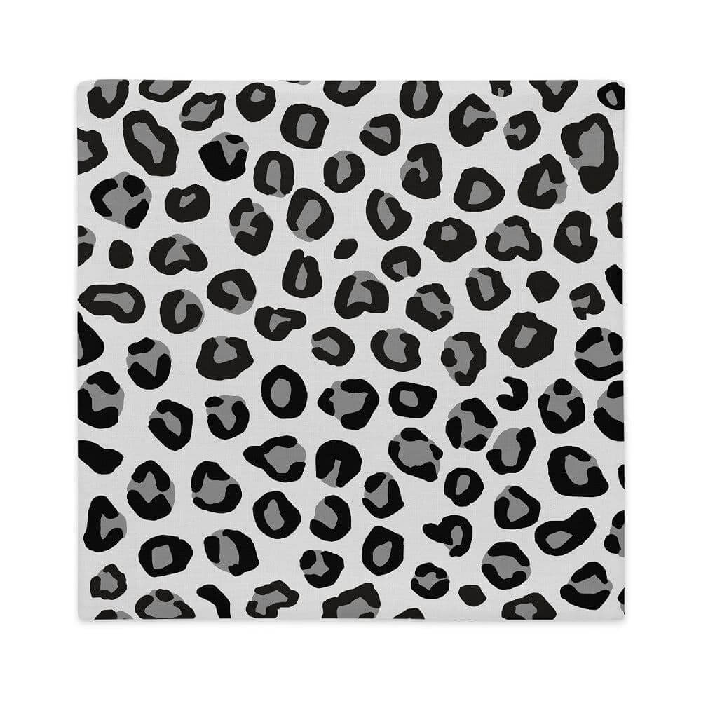 Leopard Patterned Grey Lumbar Pillow Case, A Moment Of Now, $ 61.50