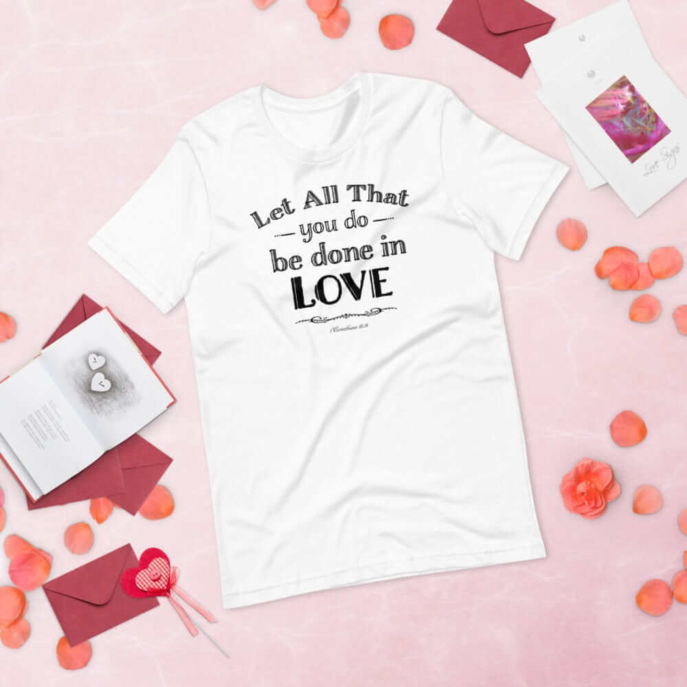 Let All That You Do Be Done In Love Short-Sleeve Unisex T-Shirt - Black, T-shirts, $ 37.00, A Moment Of Now™