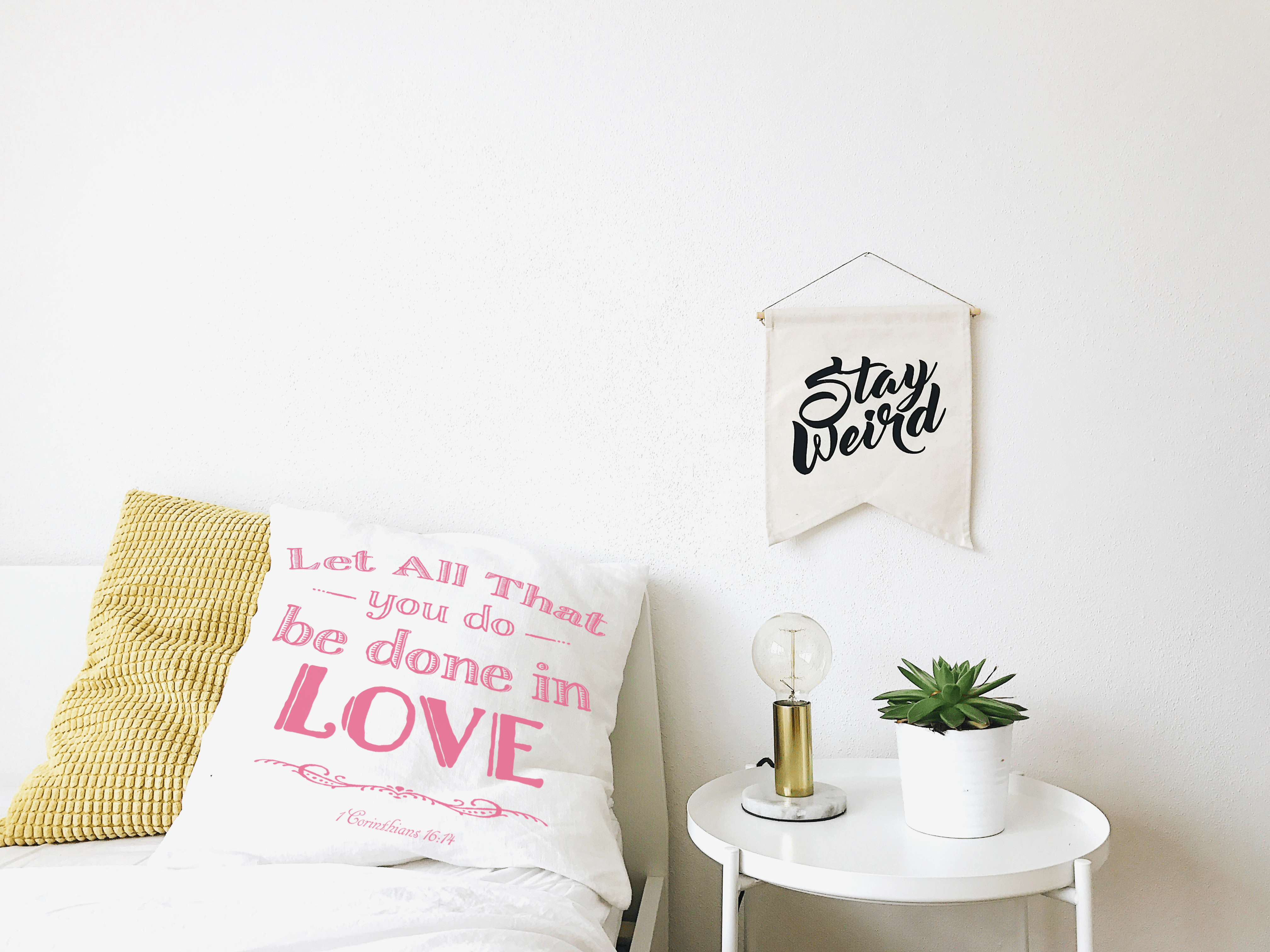 Let All That You Do Be Done In Love Decorative Throw Pillow Cushion - Pink Pillow A Moment Of Now Women’s Boutique Clothing Online Lifestyle Store