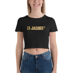 Shop Li-Jacobs® Brand Printed Women’s Crop Tee, Clothing T-shirts, USA Boutique