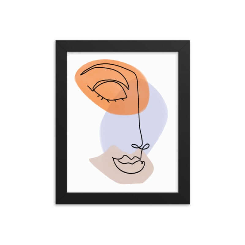 Linda Abstract Line Art Woman Face Matte Poster, Poster, $ 33.00, A Moment Of Now™