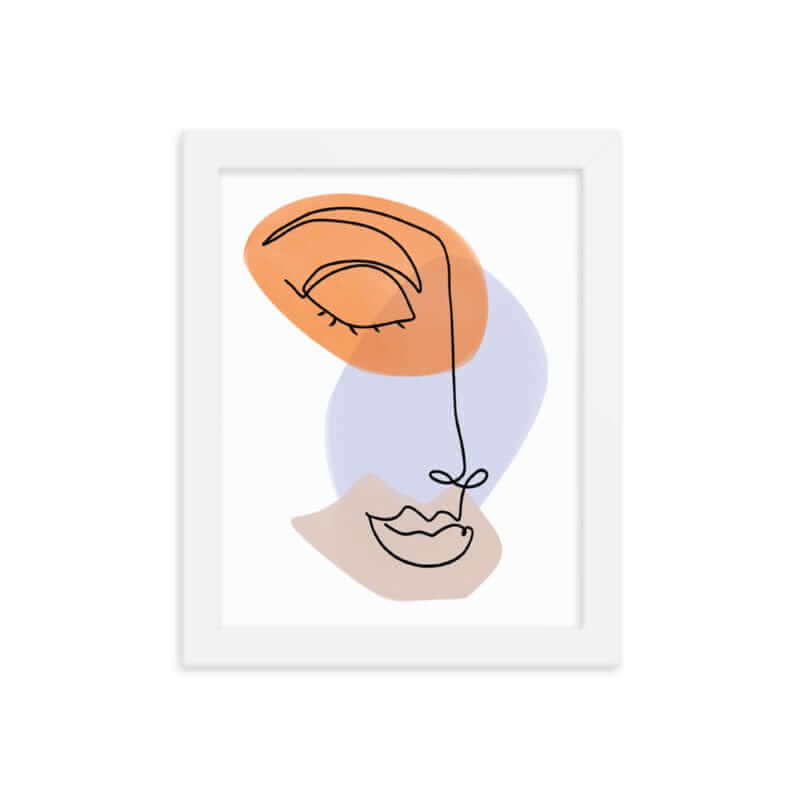 Linda Abstract Line Art Woman Face Matte Poster, Poster, $ 33.00, A Moment Of Now™