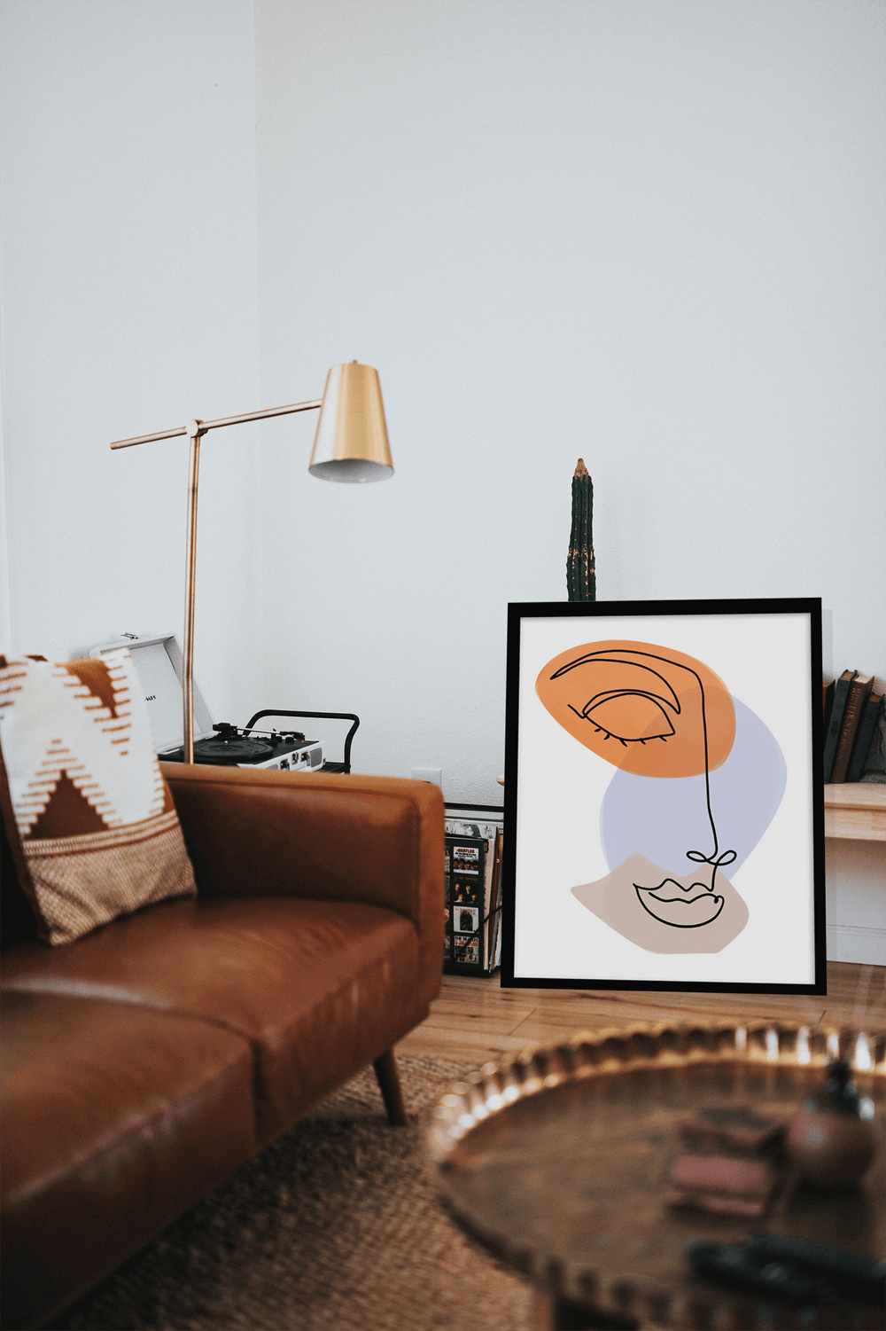 Linda Abstract Line Art Woman Face Matte Poster, Poster, $ 33.00, A Moment Of Now™