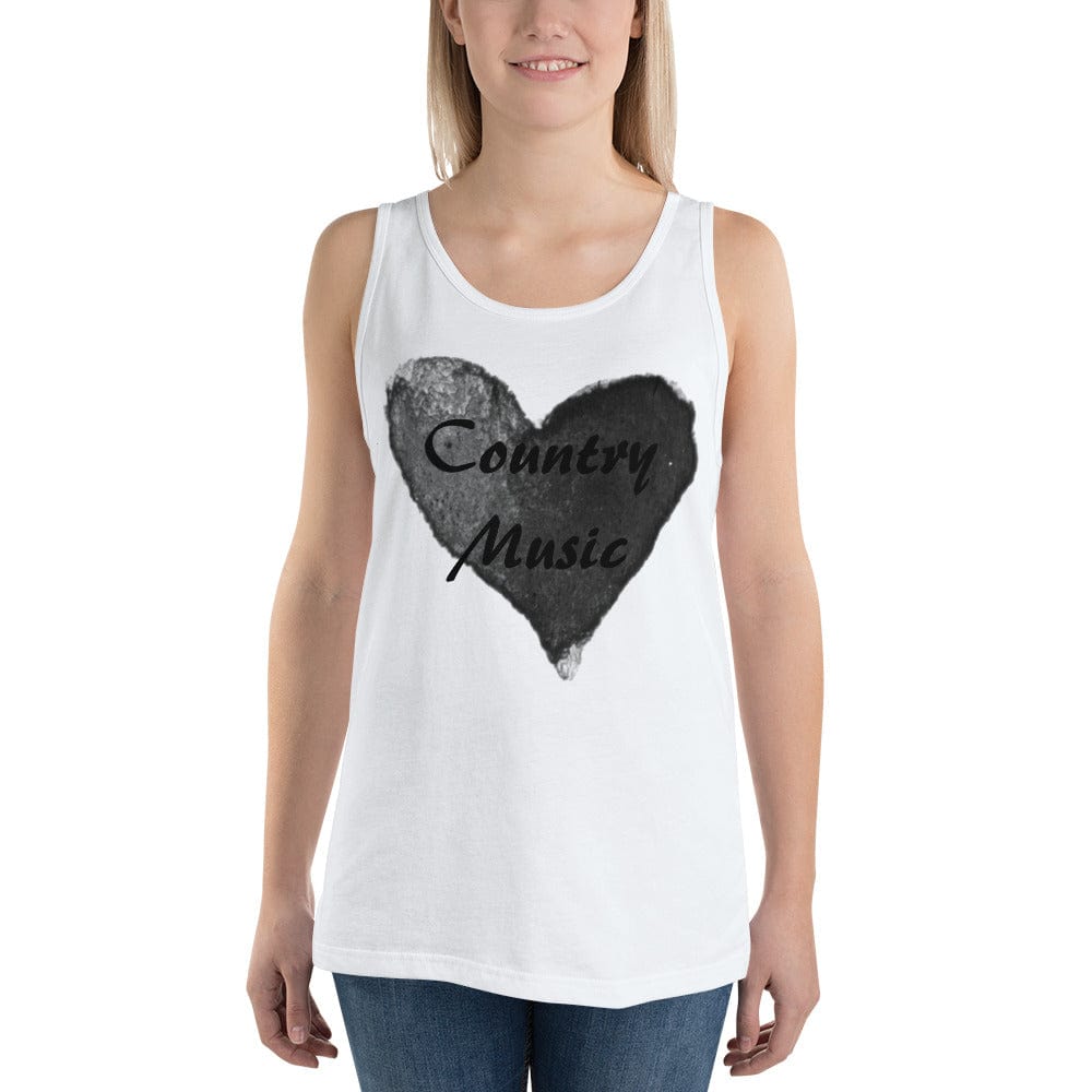 Shop Love Country Music Black Unisex Tank Top, Clothing T-shirts, USA Boutique