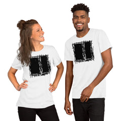 Shop Lucina Black and White Abstract Modern Art Illustration Short-Sleeve Unisex T-Shirt, Clothing T-shirts, USA Boutique