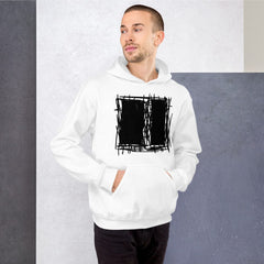 Shop Lucina Black and White Abstract Modern Art Illustration Unisex Hoodie, Hoodie, USA Boutique