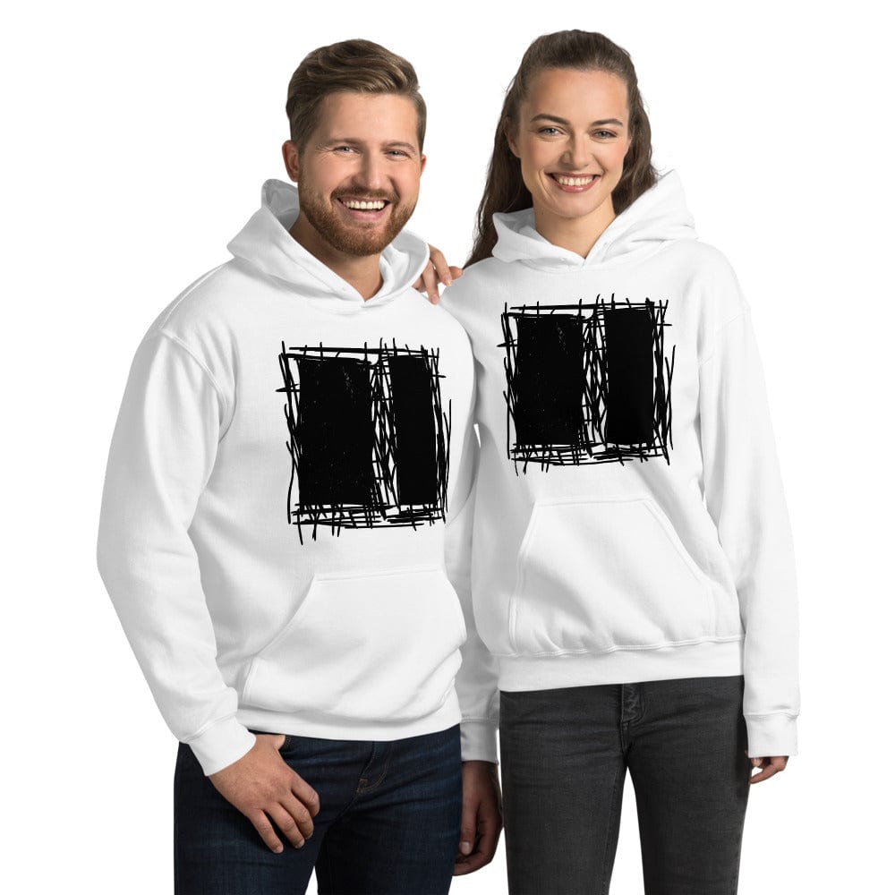 Lucina Black and White Abstract Modern Art Illustration Unisex Hoodie Hoodie A Moment Of Now Women’s Boutique Clothing Online Lifestyle Store