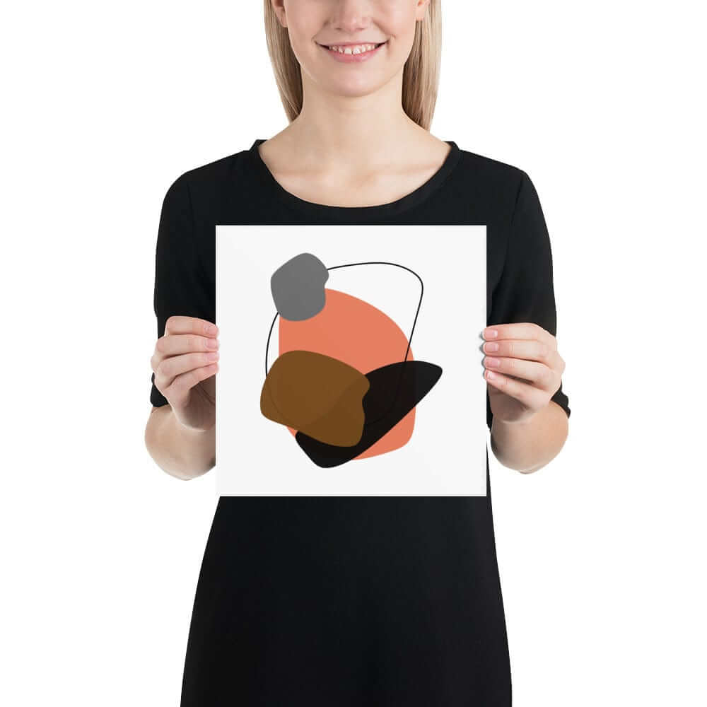 Minimalist Modern Abstract Shape Matte Art Print - Resting Poster, Poster, $ 28.00, A Moment Of Now™
