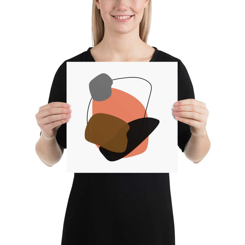 Minimalist Modern Abstract Shape Matte Art Print - Resting Poster, A Moment Of Now, $ 29.00
