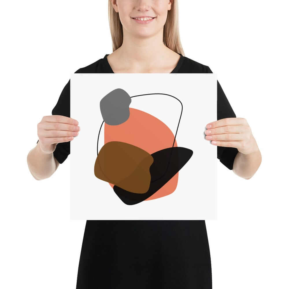 Minimalist Modern Abstract Shape Matte Art Print - Resting Poster, Poster, $ 30.00, A Moment Of Now™