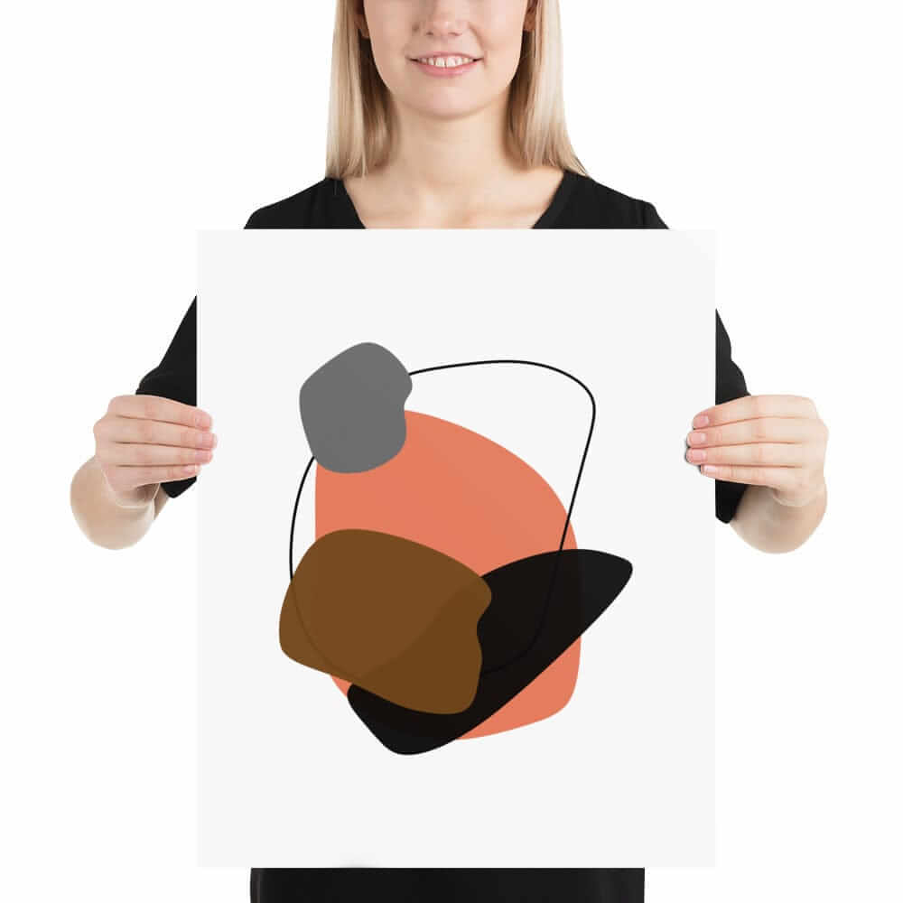 Minimalist Modern Abstract Shape Matte Art Print - Resting Poster, Poster, $ 32.00, A Moment Of Now™