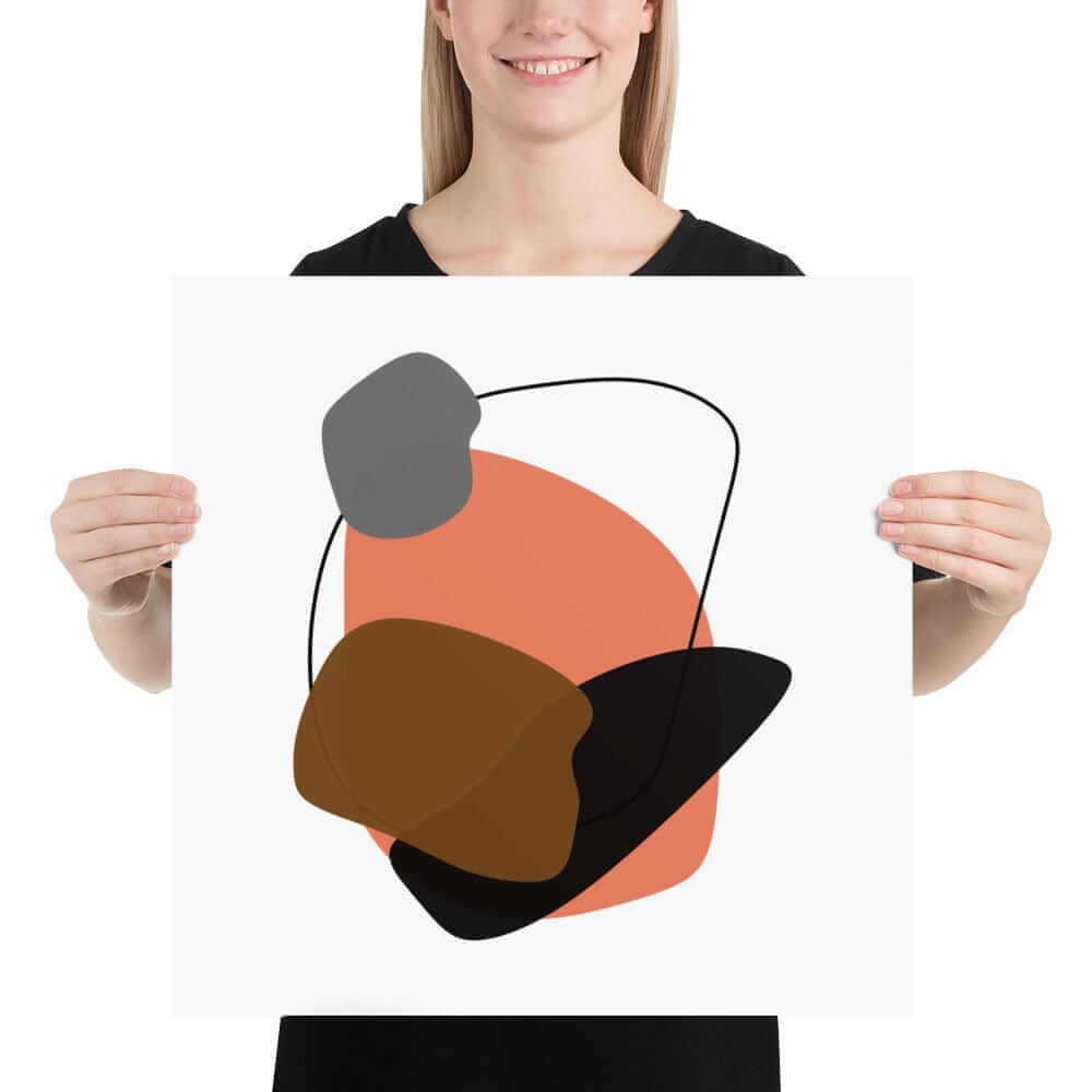 Minimalist Modern Abstract Shape Matte Art Print - Resting Poster, Poster, $ 32.50, A Moment Of Now™