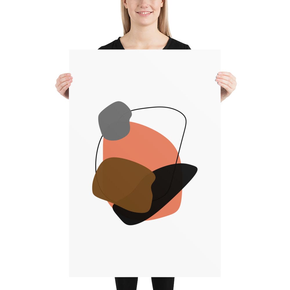 Minimalist Modern Abstract Shape Matte Art Print - Resting Poster, Poster, $ 38.00, A Moment Of Now™