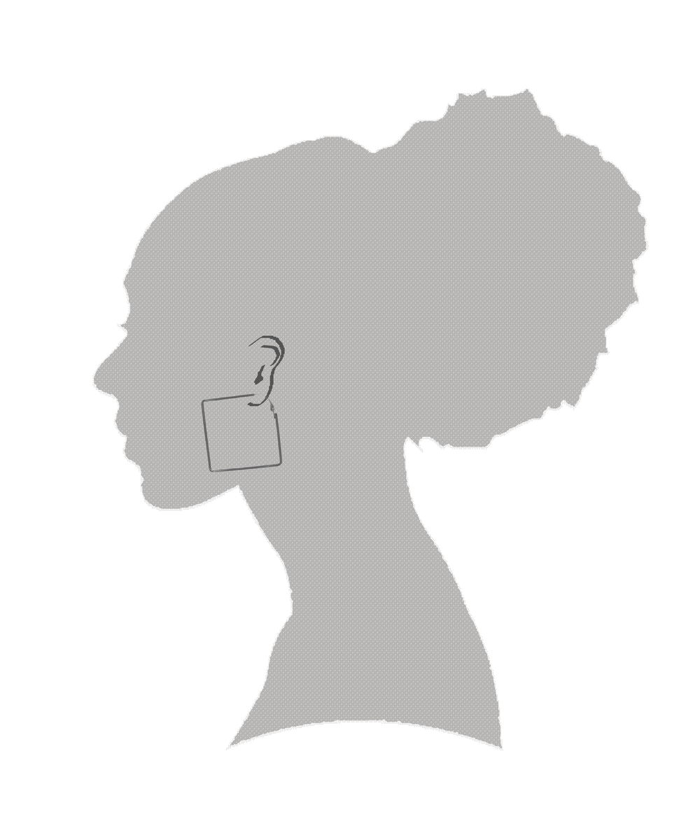 Minimalist Square Stainless Steel Hoop Earrings | Modern Silver Gold, Earrings, $ 7.99, A Moment Of Now™