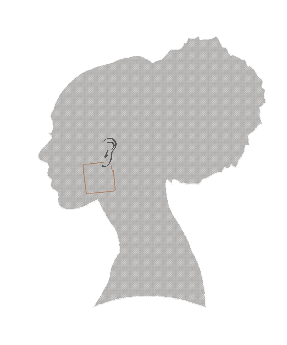 Minimalist Square Stainless Steel Hoop Earrings | Modern Silver Gold, Earrings, $ 7.99, A Moment Of Now™