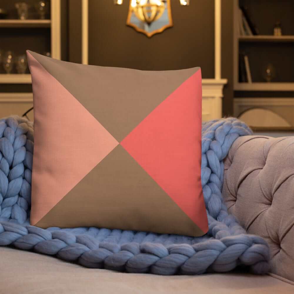 Misty Geometry Decorative Throw Pillow Accent Cushion, Throw Pillows, $ 71.50, A Moment Of Now™