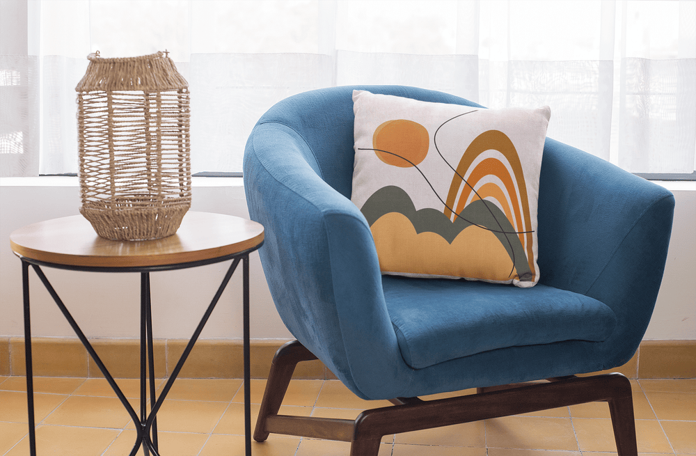 Morning Sun Geometric Art Decorative Throw Pillow Cushion, Pillow, $ 71.50, A Moment Of Now™