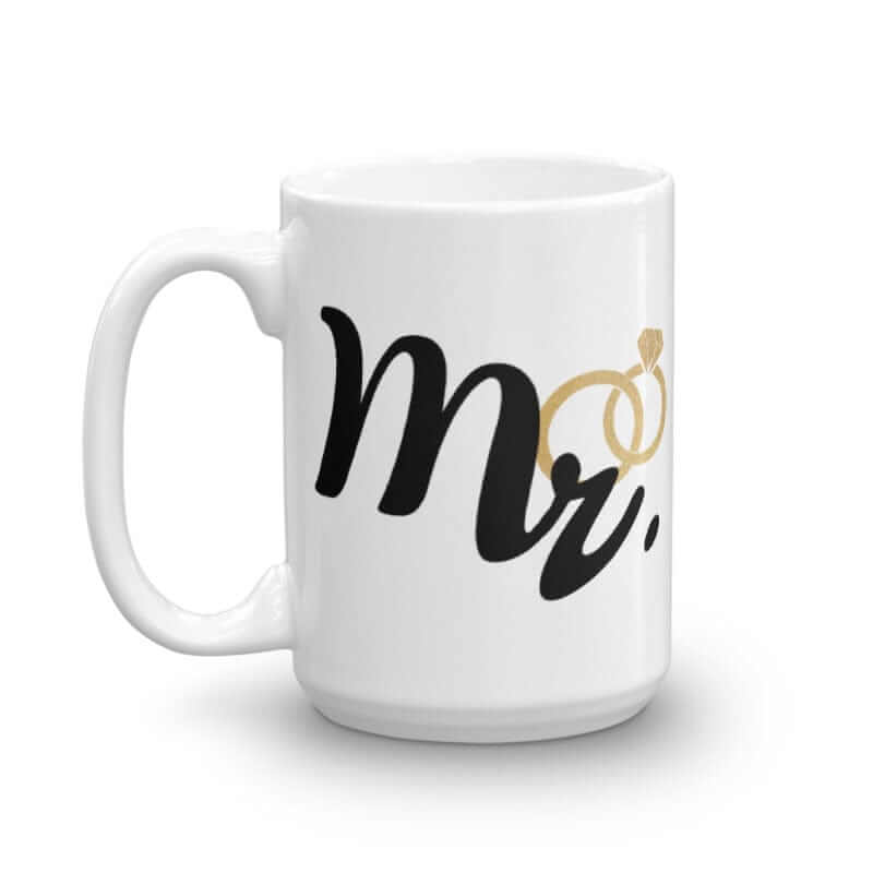 Mr. and Rings Newlywed Honeymoon Couple Coffee Tea Cup Mug, A Moment Of Now, $ 24.50