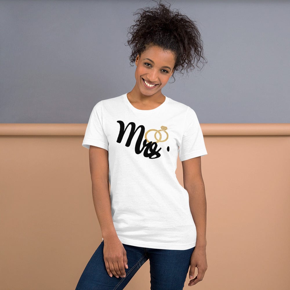 Shop Mrs. The Wife NewlyWed Honey Moon Tee Short-Sleeve Unisex T-Shirt, Clothing T-shirts, USA Boutique