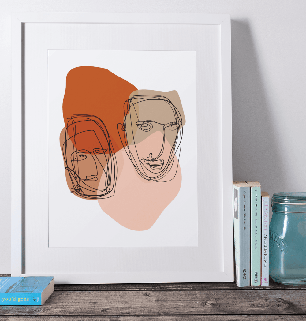Multiples Abstract Line & Shape Mid Century Minimal Style Art Matte Poster, Poster, $ 33.00, A Moment Of Now™