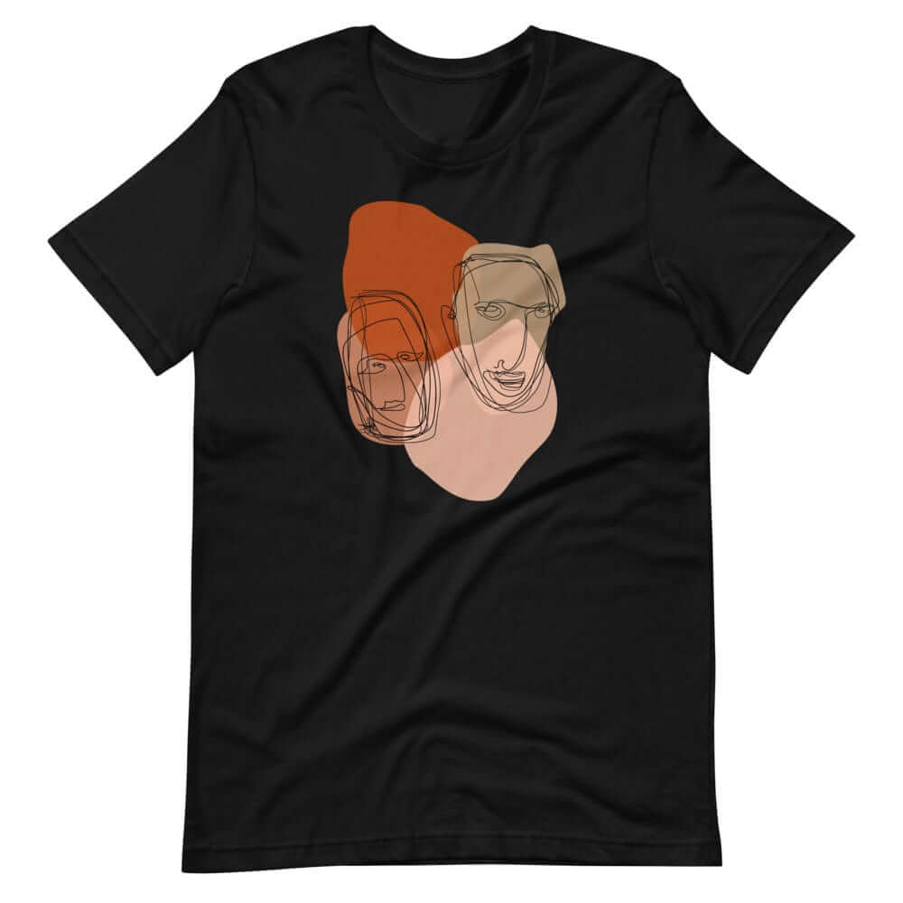 Multiples Abstract Line & Shape Mid Century Minimal Style Art Short-Sleeve Unisex T-Shirt, Clothing T-shirts, $ 39.00, A Moment Of Now™