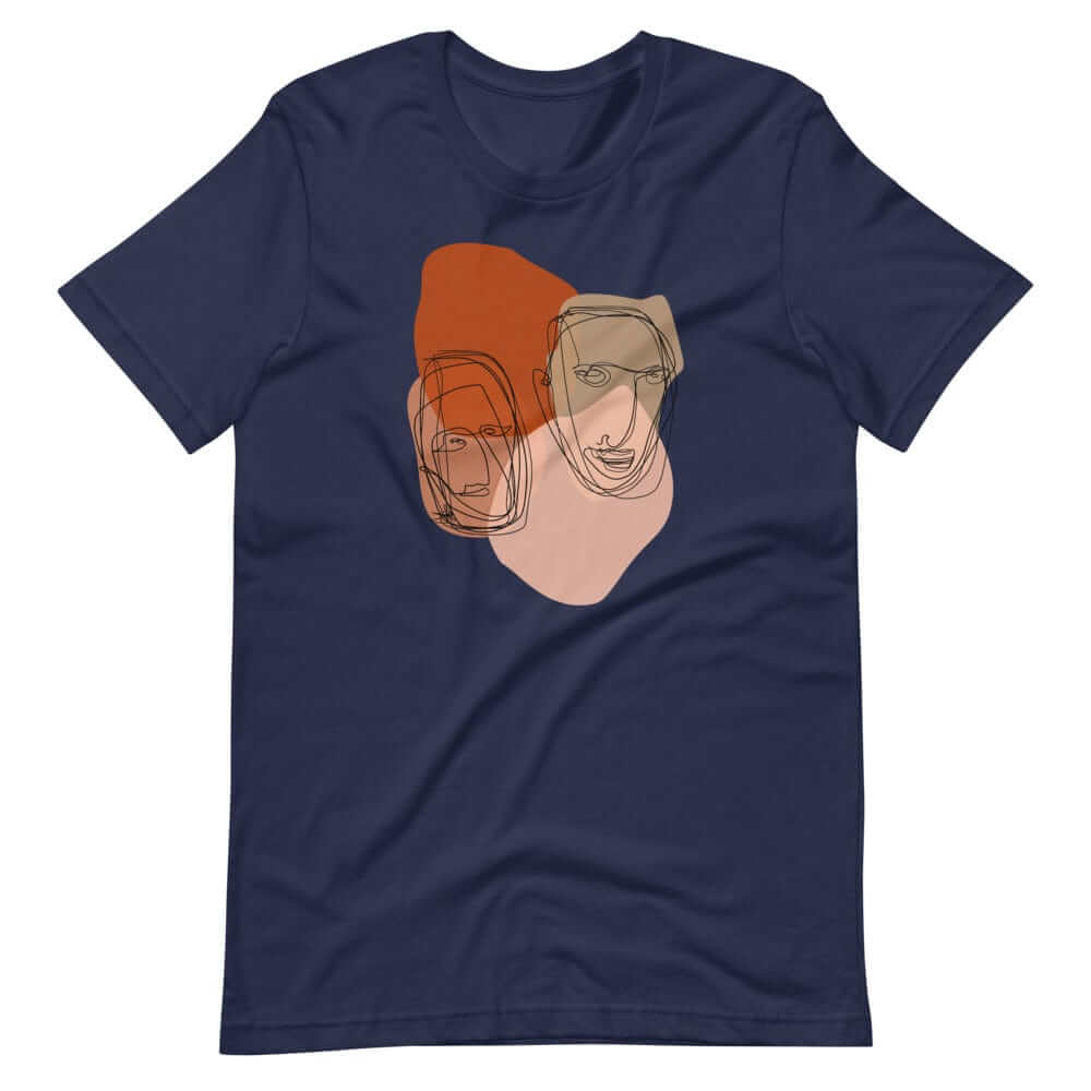 Multiples Abstract Line & Shape Mid Century Minimal Style Art Short-Sleeve Unisex T-Shirt, Clothing T-shirts, $ 39.00, A Moment Of Now™