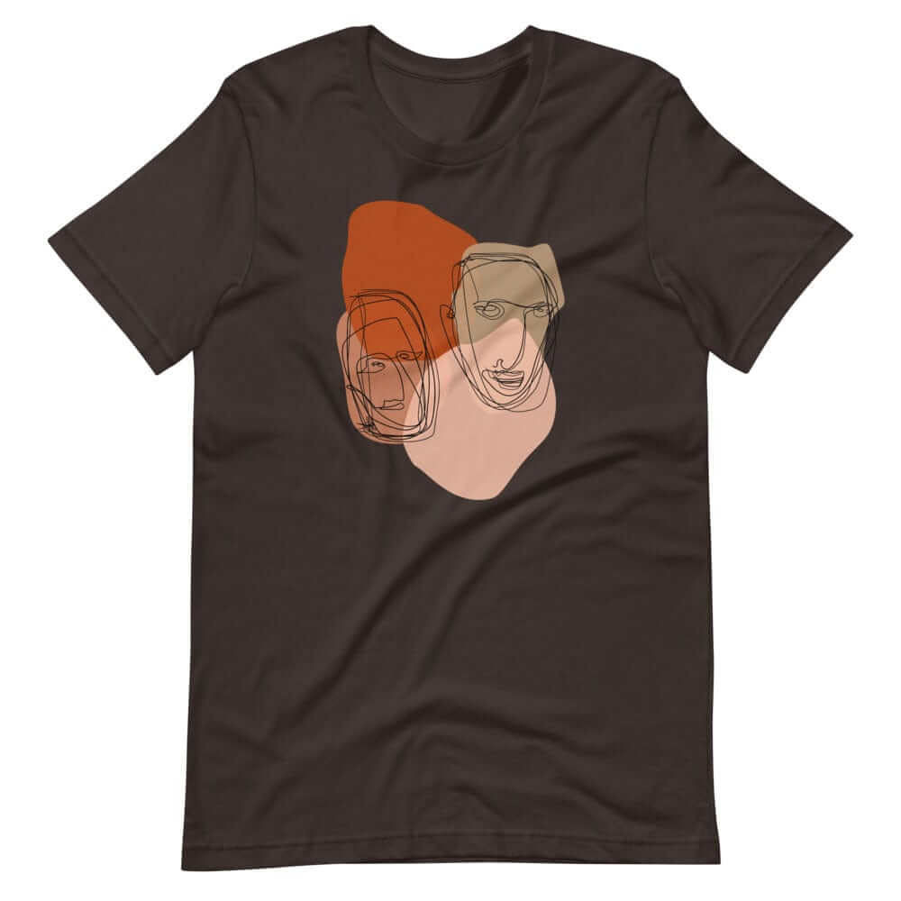 Multiples Abstract Line & Shape Mid Century Minimal Style Art Short-Sleeve Unisex T-Shirt, Clothing T-shirts, $ 39.00, A Moment Of Now™