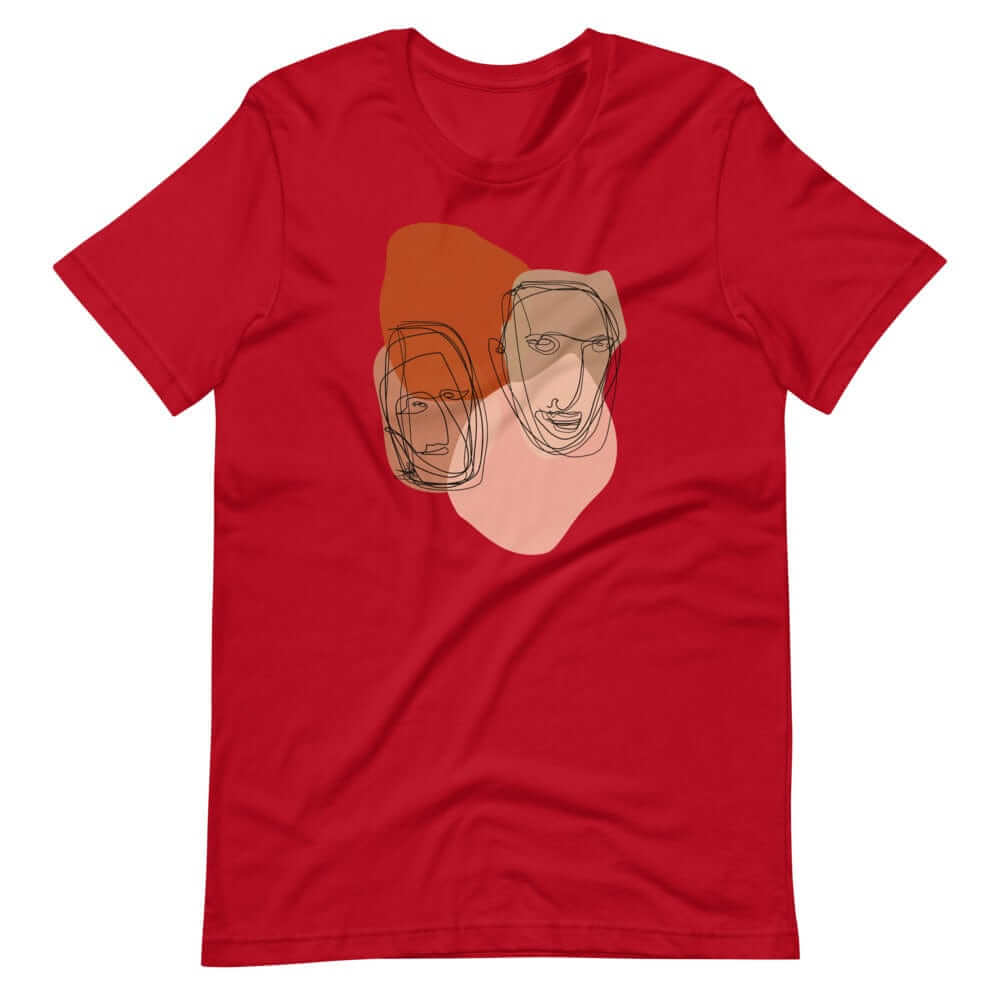 Multiples Abstract Line & Shape Mid Century Minimal Style Art Short-Sleeve Unisex T-Shirt, Clothing T-shirts, $ 39.00, A Moment Of Now™