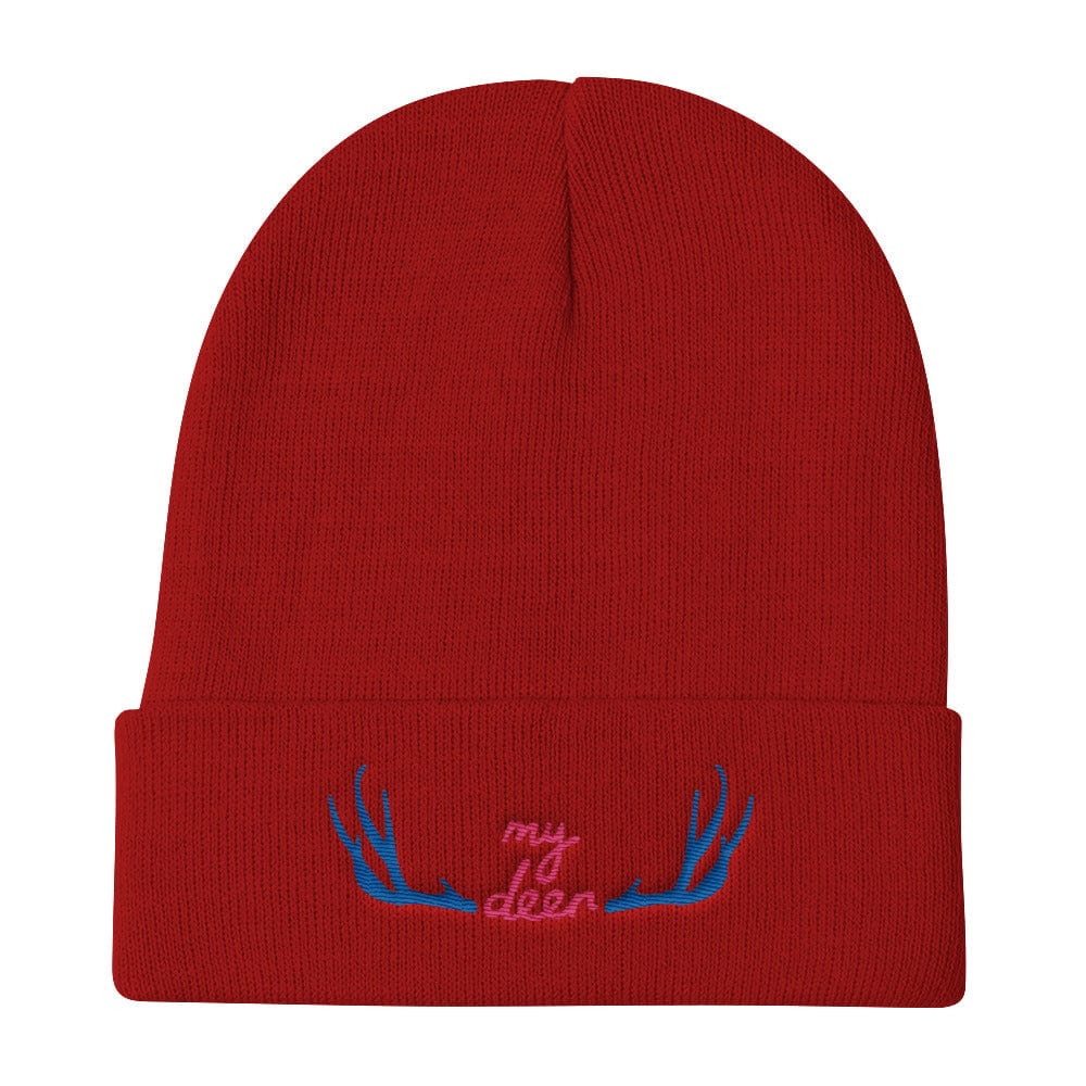 Shop My Deer Embroidered Knit Beanie Hat, Hats, USA Boutique