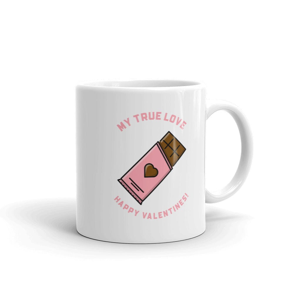 Shop My True Love Happy Valentine's Day Coffee Tea Cup Mug, Mugs, USA Boutique