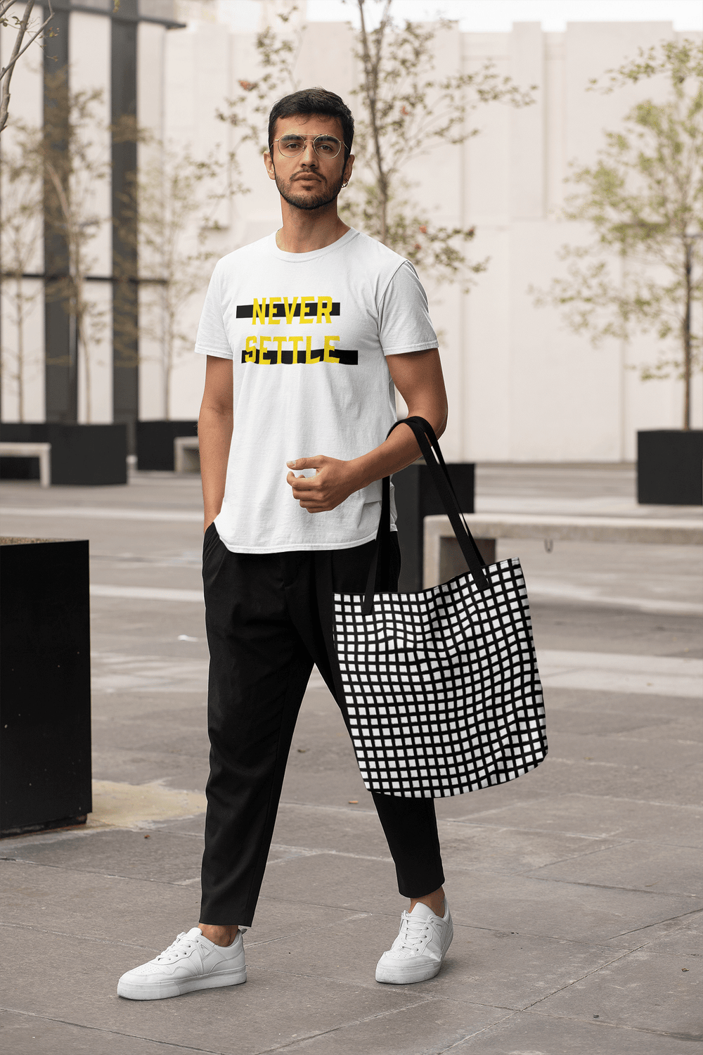 Never Settle Statement Short-Sleeve Unisex T-Shirt, Clothing T-shirts, $ 30.44, A Moment Of Now™