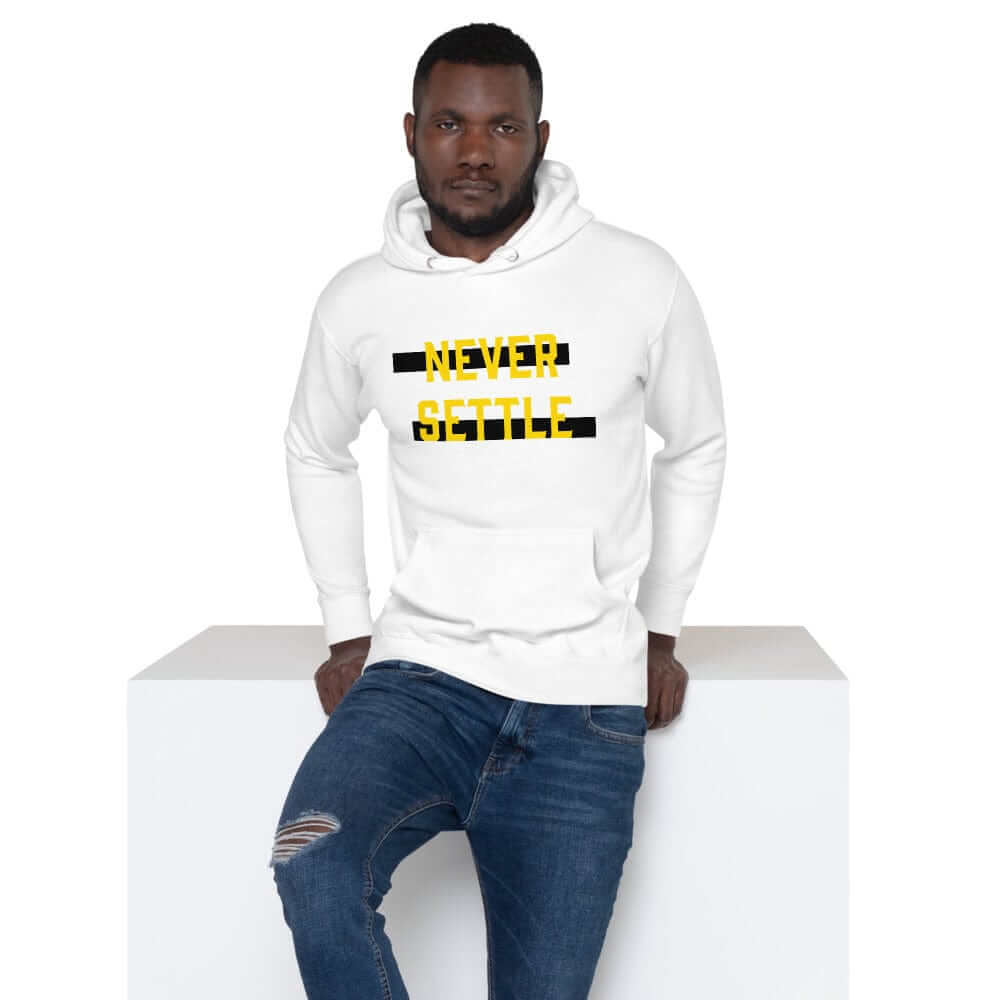 Never Settle Statement Unisex Hoodie, Hoodie, $ 46.49, A Moment Of Now™