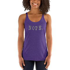 NOPE. Tee T-shirt Women's Racerback Tank A Moment Of Now Women’s Boutique Clothing Online Lifestyle Store