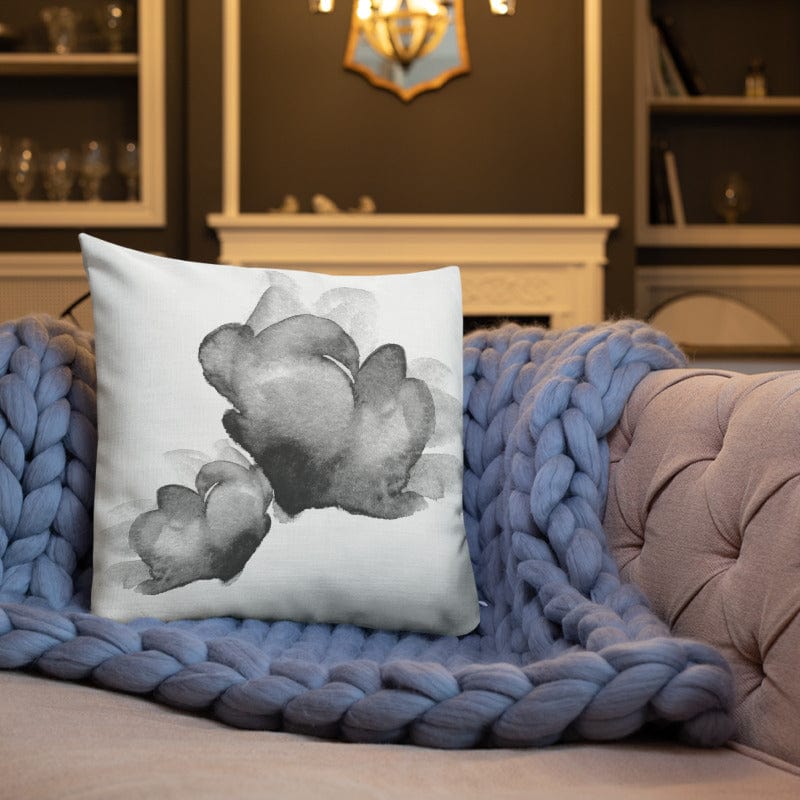 Shop Nordic Black Floral Decorative Lumbar Throw Pillow, Pillows, USA Boutique
