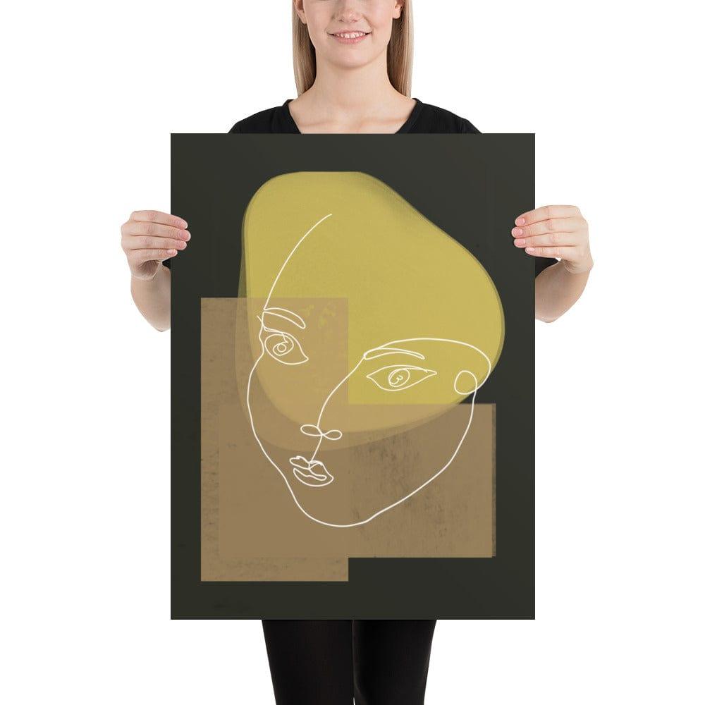 Odette Abstract Shape and Line Minimal Modern Art Matte Poster, Poster, $ 39.00, A Moment Of Now™