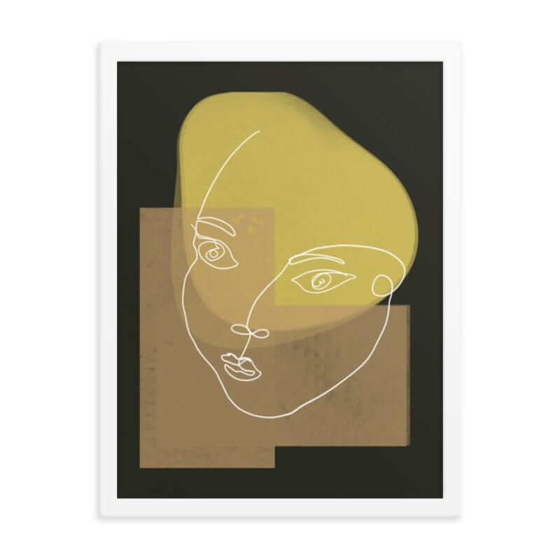 Odette Abstract Shape and Line Minimal Modern Art Matte Poster, Poster, $ 33.00, A Moment Of Now™